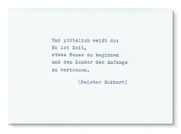 type.MANUFAKTUR Karte Meister Eckhart