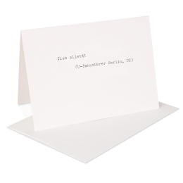 type.MANUFAKTUR Briefkarte U-Bahnführer