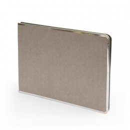 Fotoalbum geschraubt BASIC hellgrau | 32 x 22,5 cm, 20 Blatt schwarz