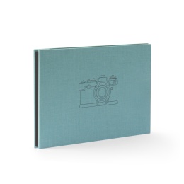 Fotoalbum geschraubt CAMERA jade | 32 x 22,5 cm, 20 Blatt schwarz