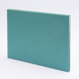 Fotoalbum geschraubt LEINEN jade | 32 x 22,5 cm, 20 Blatt chamois