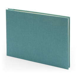 Fotoalbum geschraubt LEINEN jade | 32 x 22,5 cm, 20 Blatt chamois