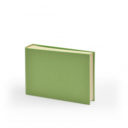 Fotoalbum LEINEN hellgrün | 20,5 x 15 cm, 30 Blatt chamois