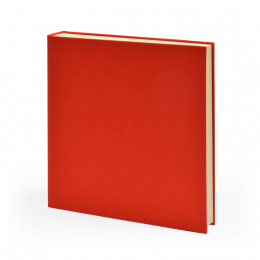 Fotoalbum LEINEN rot | 30 x 30 cm, 30 Blatt chamois