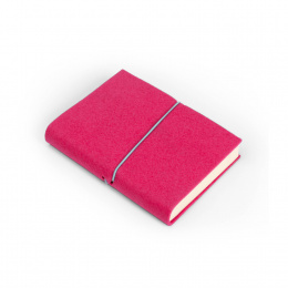 Tageskalender FILZDUETT Filz pink/Gummi türkis | 9 x 13 cm,  1 Tag/Seite