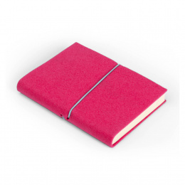 Tageskalender FILZDUETT Filz pink/Gummi türkis | 12 x 16,5 cm,  1 Tag/Seite