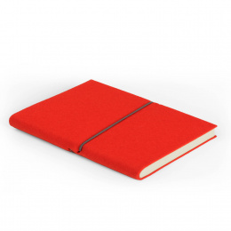Wochenplaner FILZDUETT Filz rot/Gummi grau | 17 x 24 cm,  1 Woche/Doppelseite