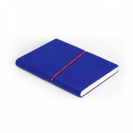 Wochenplaner FILZDUETT Filz blau/Gummi rot | 12 x 16,5 cm,  1 Woche/Doppelseite