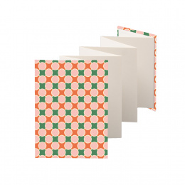 Leporello HELENE Dahlem | 13 x 18 cm, Hochformat, für 14 Fotos chamois