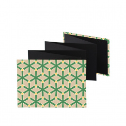 Leporello HELENE Pankow | 18 x 13 cm, Querformat, für 14 Fotos schwarz