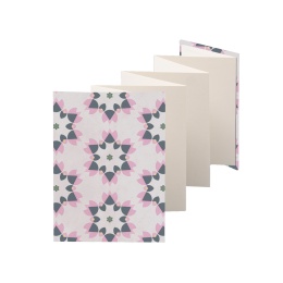 Leporello HENRIETTE Hiddensee | 13 x 18 cm, Hochformat, für 14 Fotos chamois