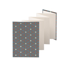 Leporello JACKIE Calais | 13 x 18 cm, Hochformat, für 14 Fotos chamois