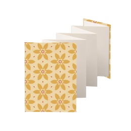 Leporello JACKIE Nizza | 13 x 18 cm, Hochformat, für 14 Fotos chamois