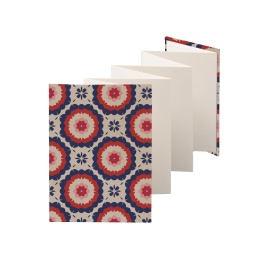 Leporello MARLIES Gripsholm | 13 x 18 cm, Hochformat, für 14 Fotos chamois