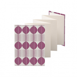 Leporello MITSUKO Kobe | 13 x 18 cm, Hochformat, für 14 Fotos creme