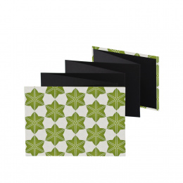 Leporello MITSUKO Hakone | 18 x 13 cm, Querformat, für 14 Fotos schwarz