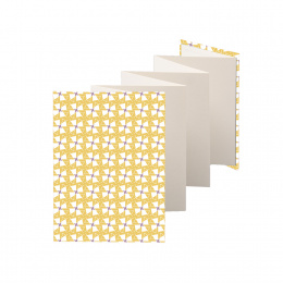 Leporello SUZETTE Belleville | 13 x 18 cm, Hochformat, für 14 Fotos chamois