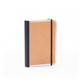 Notizbuch BASIC natur-braun | 12 x 16,5 cm, 144 Blatt liniert