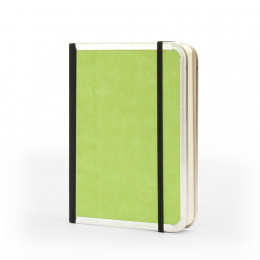Notizbuch BASIC COLOUR grün | 12 x 16,5 cm, 144 Blatt Punktraster