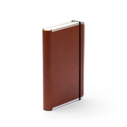 Notizbuch BASIC LEATHER hellbraun | DIN A5, 144 Blatt Punktraster