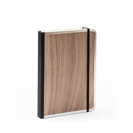 Notizbuch BASIC WOOD Nuss | DIN A5, 144 Blatt liniert