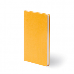 Notizbuch LEINEN mango | DIN A 5, 96 Blatt blanko