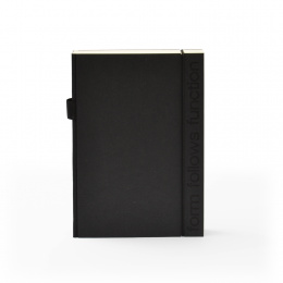 Notizbuch PURIST QUOTES schwarz | DIN A5, 144 Blatt Punktraster