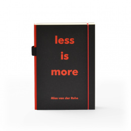 Notizbuch PURIST QUOTES rot | DIN A5, 144 Blatt blanko