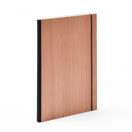 Notizbuch PURIST WOOD Kirsche | DIN A 4, 96 Blatt blanko