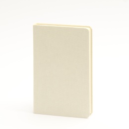 Taschenbuch LEINEN vanille | 9 x 14 cm, 96 Blatt blanko