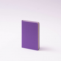 Taschenbuch LEINEN flieder | 9 x 14 cm, 96 Blatt blanko