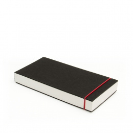 Skizzenbuch INSPIRATION Gummi rot | 21 x 10,5 cm, 96 Blatt blanko 120 g