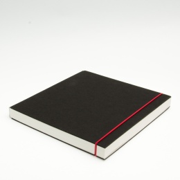 Skizzenbuch INSPIRATION Gummi rot | 21 x 21 cm, 96 Blatt blanko 120 g