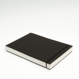 Skizzenbuch INSPIRATION Gummi schwarz | DIN A 5, quer, 96 Blatt blanko 160 g