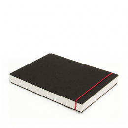 Skizzenbuch INSPIRATION Gummi rot | DIN A 5, quer, 96 Blatt blanko 120 g