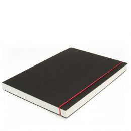Skizzenbuch INSPIRATION Gummi rot | DIN A 4, 96 Blatt blanko 160 g