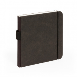 Skizzenbuch SCRIBBLE Gummi schwarz | 13 x 13 cm, 48 Blatt blanko