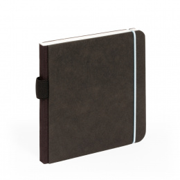 Skizzenbuch SCRIBBLE Gummi hellblau | 13 x 13 cm, 48 Blatt blanko