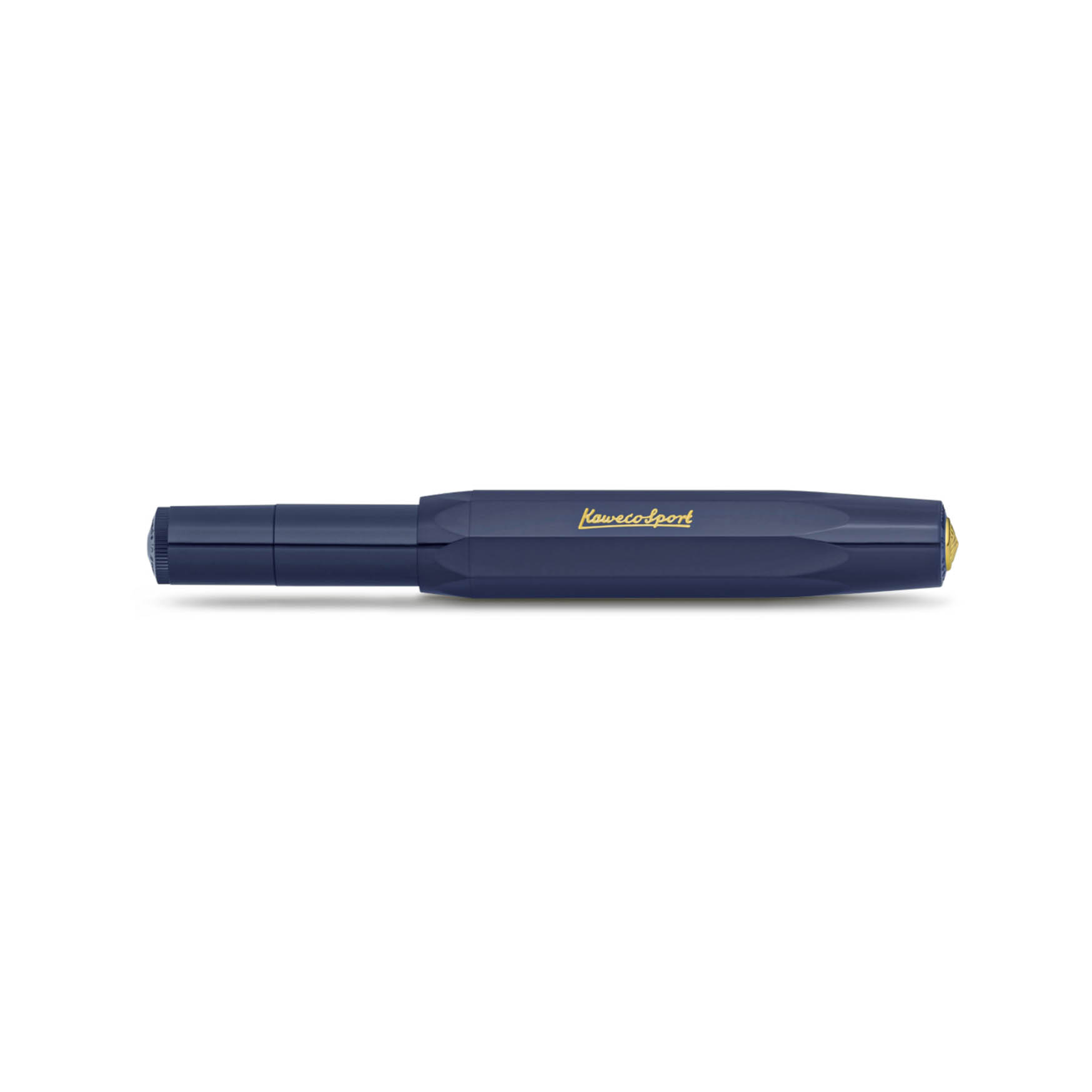 Kaweco CLASSIC SPORT Füllhalter Navy – Vergoldete Edelstahlfeder (Breite B), 13 Cm, Kompakt, Für Tintenpatronen